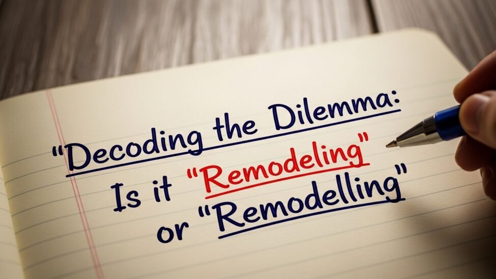 Decoding the Dilemma: Is it ‘Remodeling’ or ‘Remodelling’?