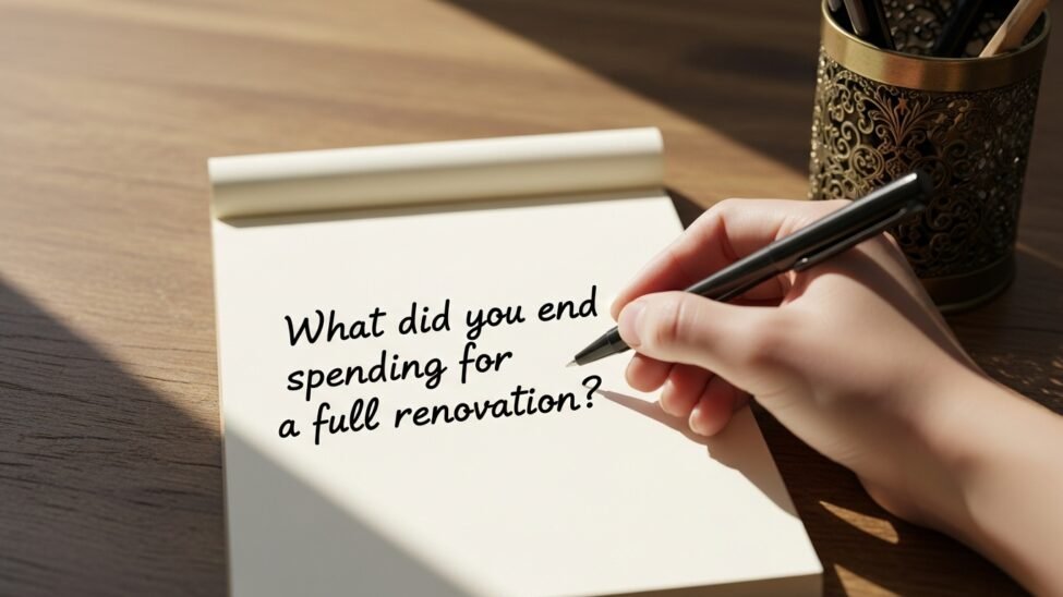 What did you end up spending for a full renovation